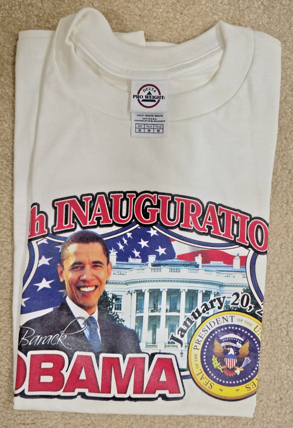 President Barack Obama 2008 / 2009 Inauguration T-shirt – M – Medium NEVER USED