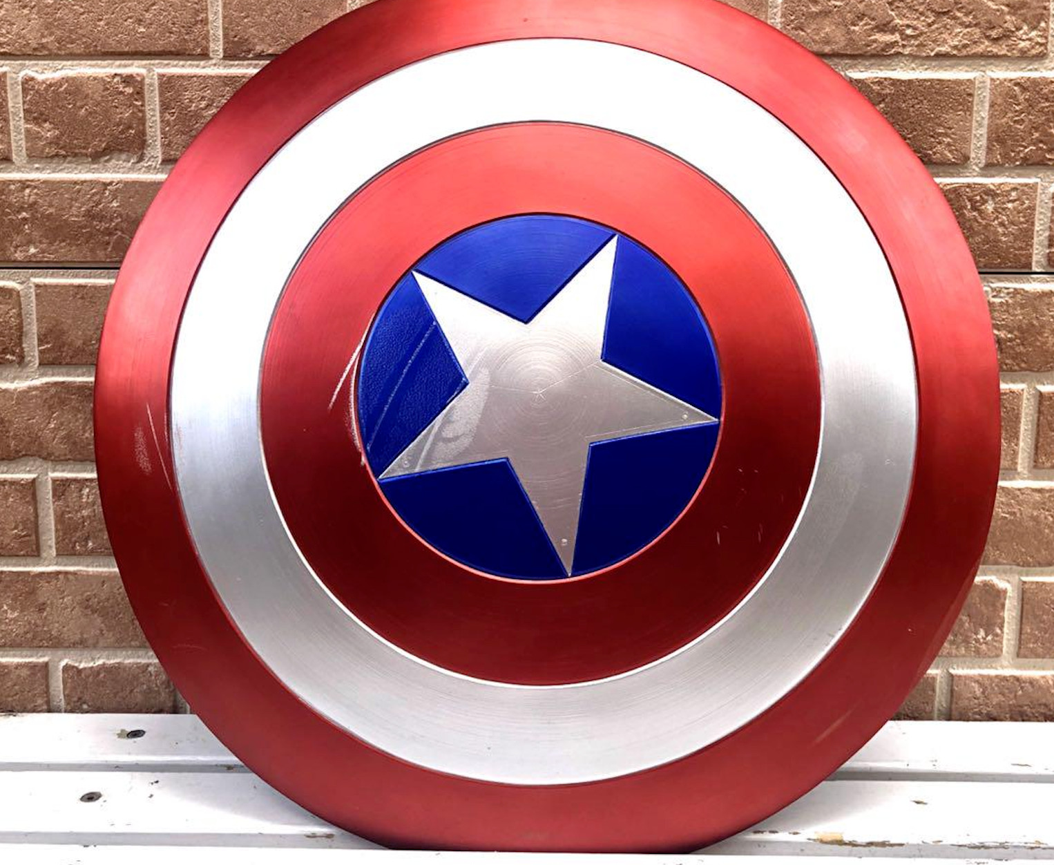 24″ Inch captain american shield Collectibles replica Medieval full Alloy Metal