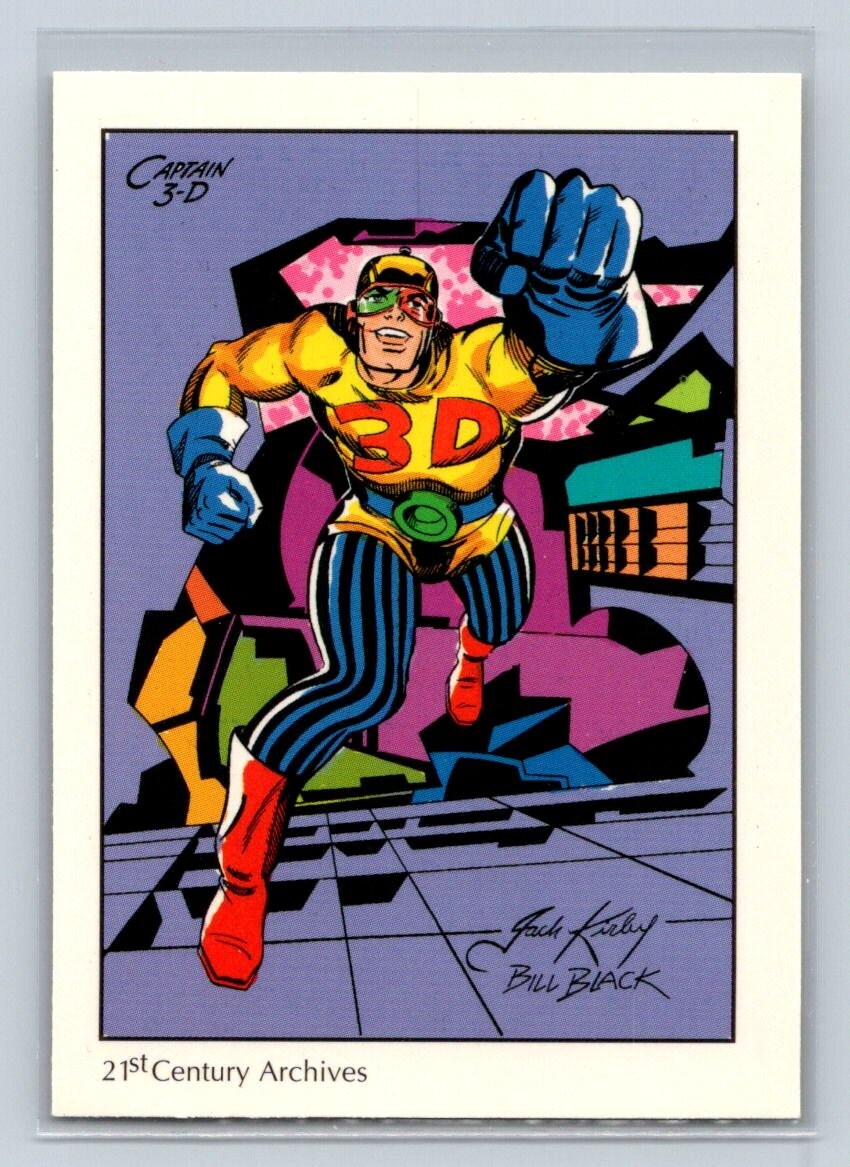 1994 Comic Art Tribute to Joe Simon & Jack Kirby Trading Card #6 Captain 3-D (B)