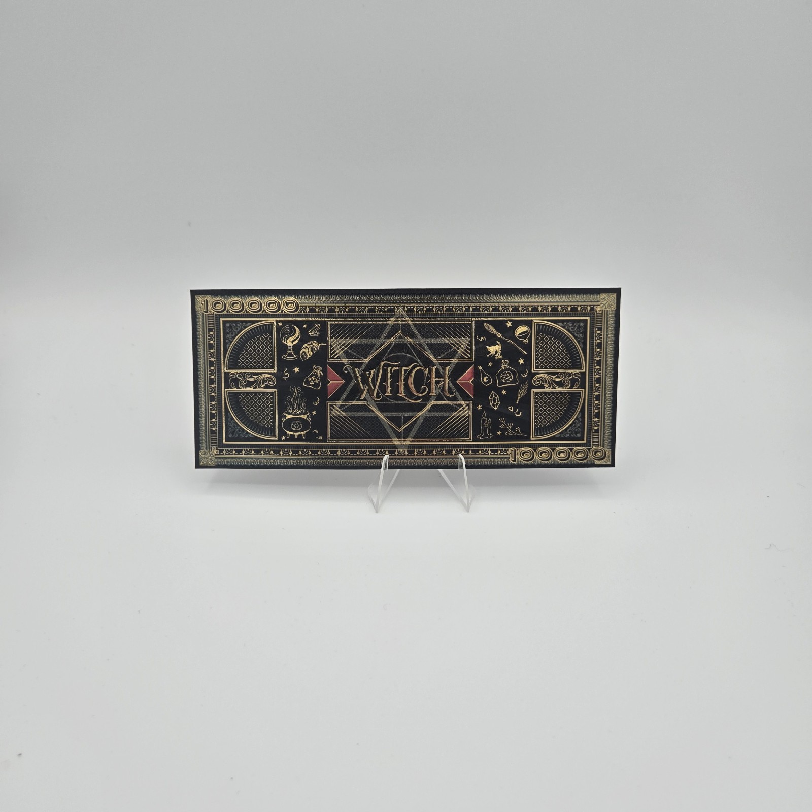 Gold Foil Plated Sexy Halloween Witch Collectable Banknote