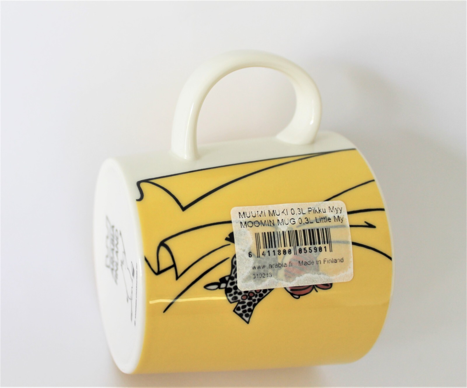 Moomin Mug from Arabia Finland, Little My yellow, Pikku Myy, Made in Finland