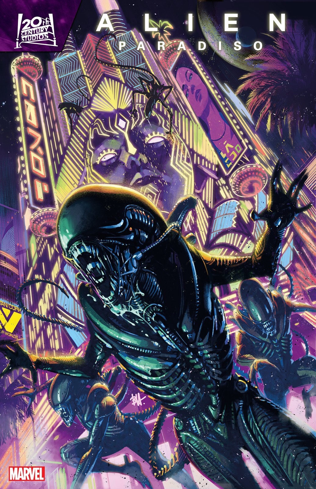 ALIEN: PARADISO #1 BEN HARVEY VARIANT (VF to VF+) (MARVEL COMICS 2024)