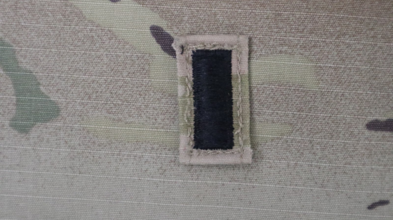 Military Patch US Army 1st Lieutenant 1LT Rank OCP Hat Subdued Sew-on Authentic