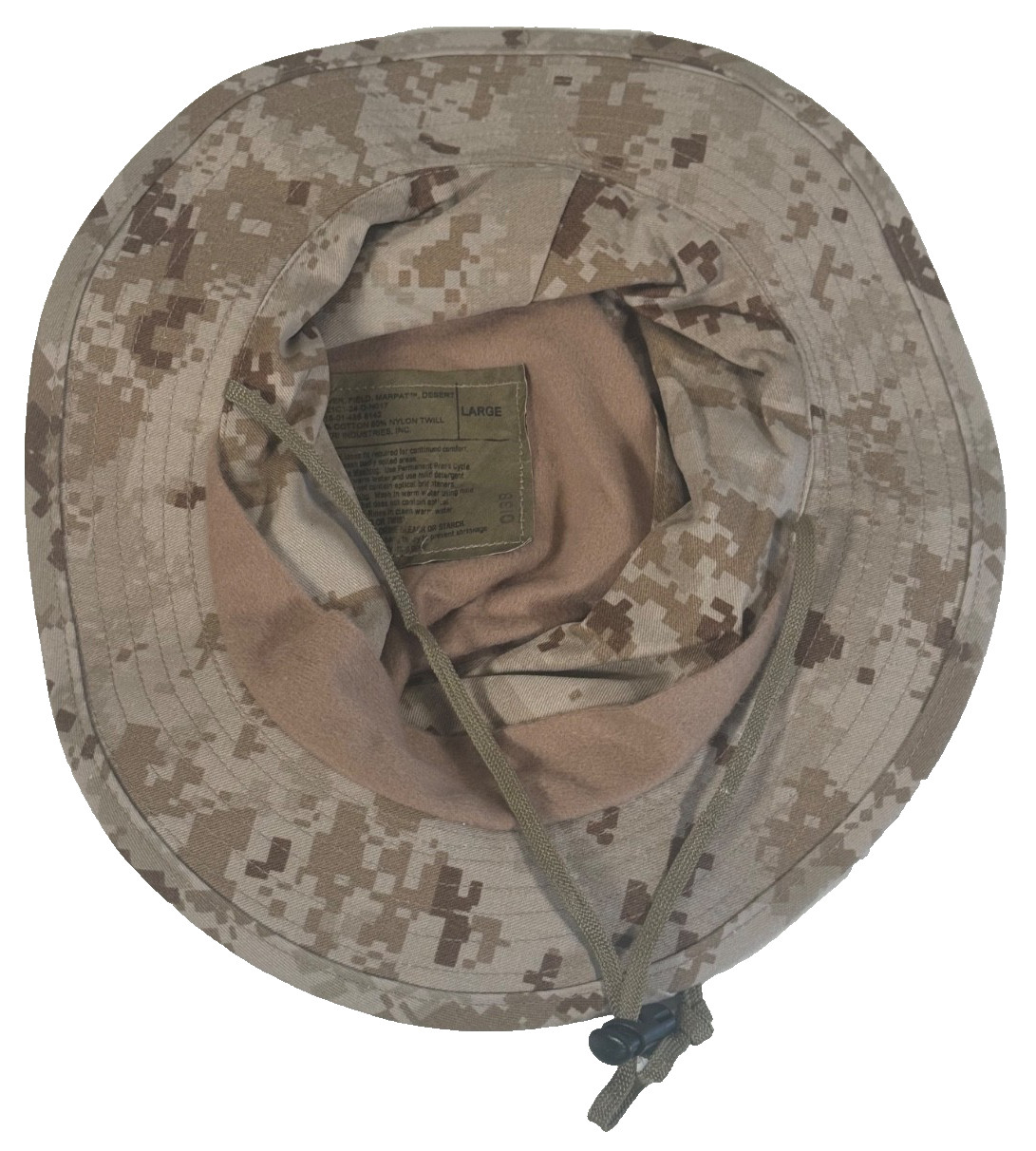 New USMC MCCUU Cover Field Combat Boonie Hat Desert MARPAT Size Large