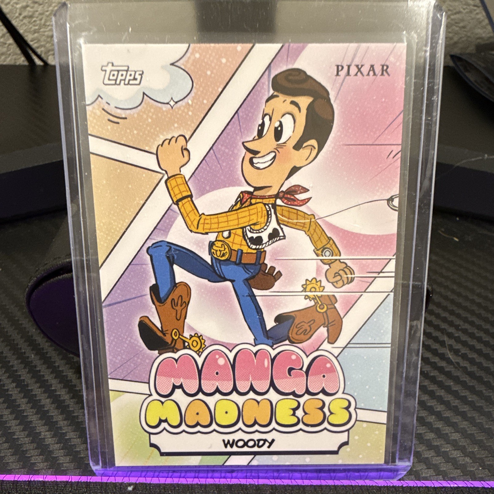 2026 Topps Pixar Manga Madness Insert Woody Toy Story MM-1 Trading Card
