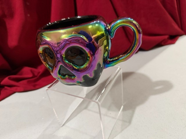 Black Oil Slick Iridescent Poison Apple Skull Mug from Disney’s Snow White 20oz