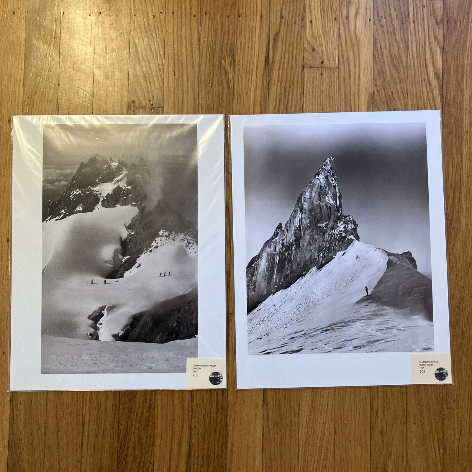 Set 2 Historic Mount Hood Oregon Photo 1937 1954 Illumination Rock Alex Blendl