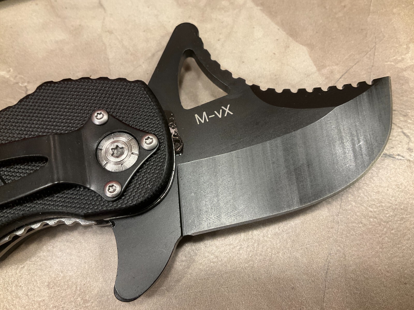Mantis MKF-814 Snaggletooth I M-vx Steal Karambit Blackout New In Box