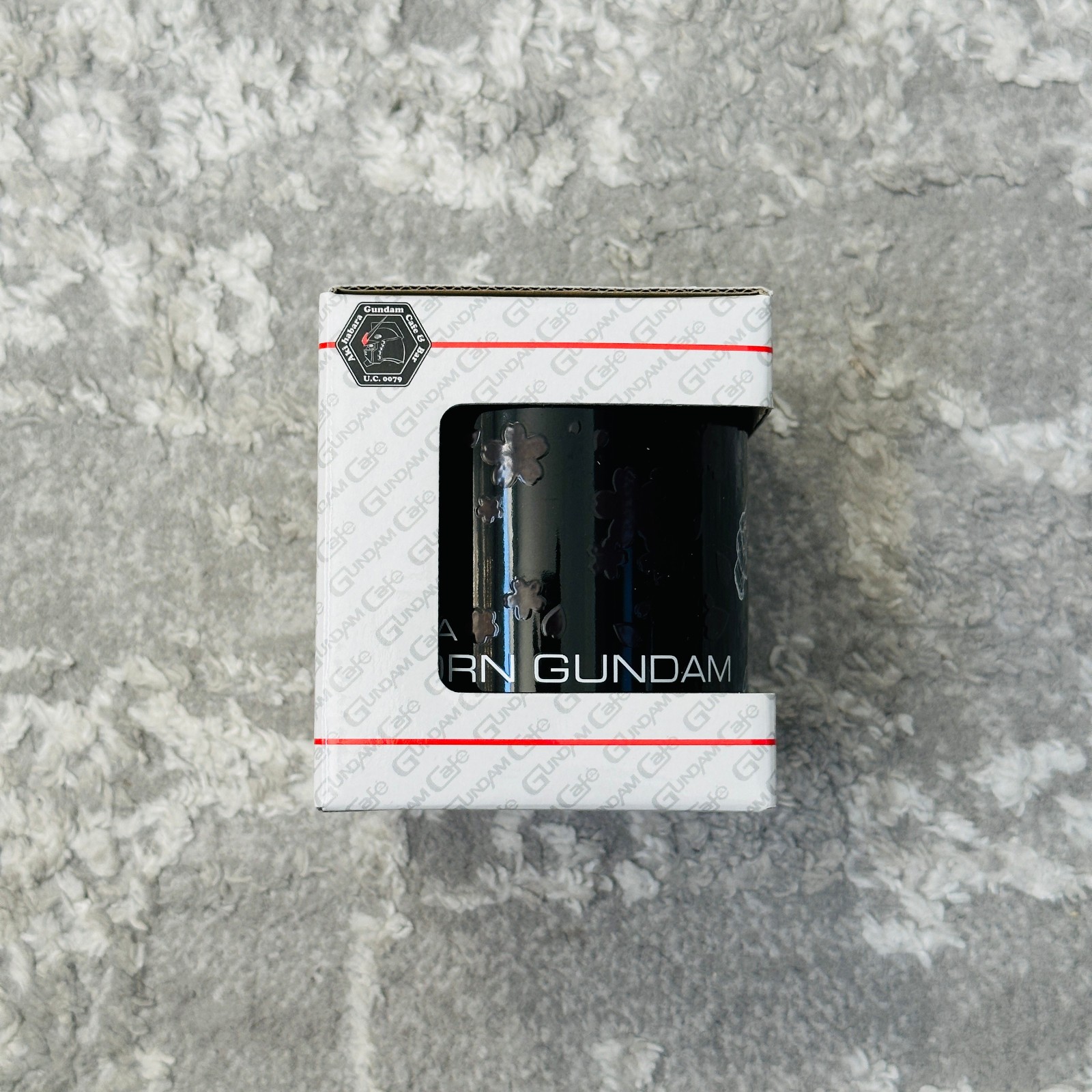 GUNDAM Cafe Limited Unicorn Gundam Ver. TWC Thermo Color Changing Mug Sakura New