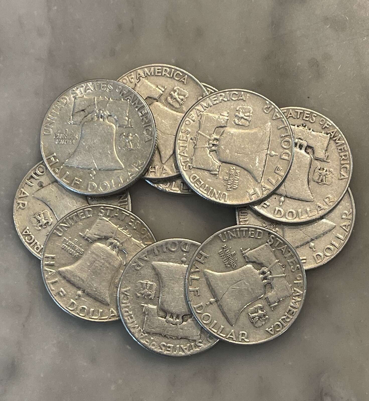 Franklin Half Dollar Full Roll – 10 Coins – 90% Siver – Choose How Many Rolls!