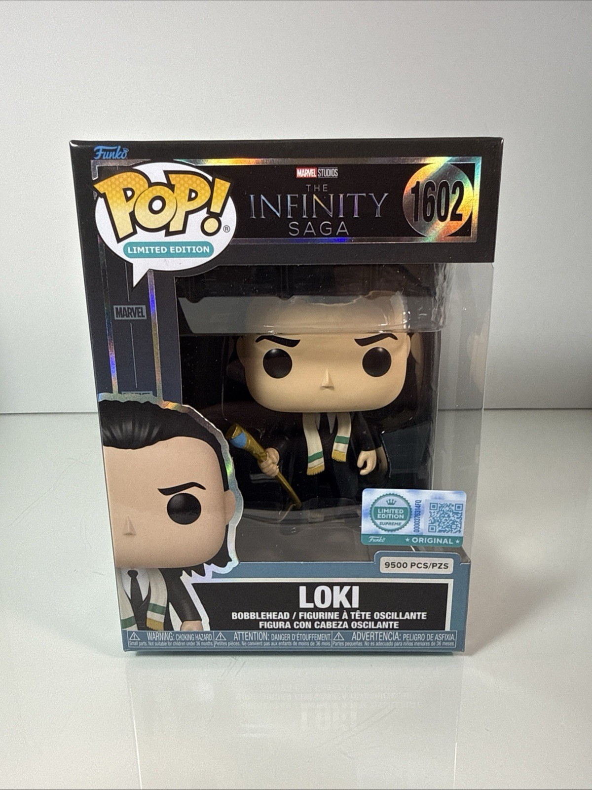 The Infinity Saga Funko Pop Loki 9500 LE Box lunch Exclusive #1602