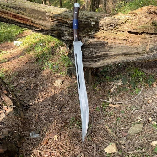 Custom Handmade Carbon Steel Blade Tactical Scimitar Sword Hunting Sword Camping