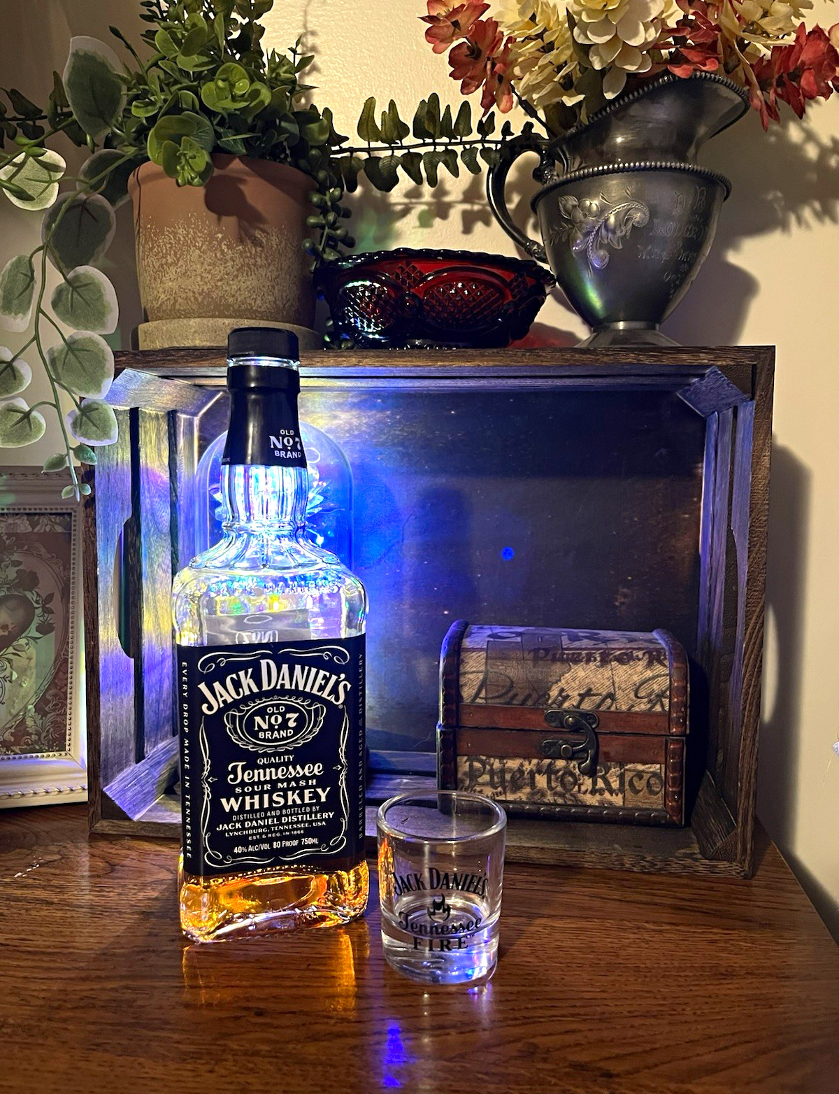 Jack Daniel’s Tennessee Fire Clear Glass Shot Glass 1.5 fl oz Printed