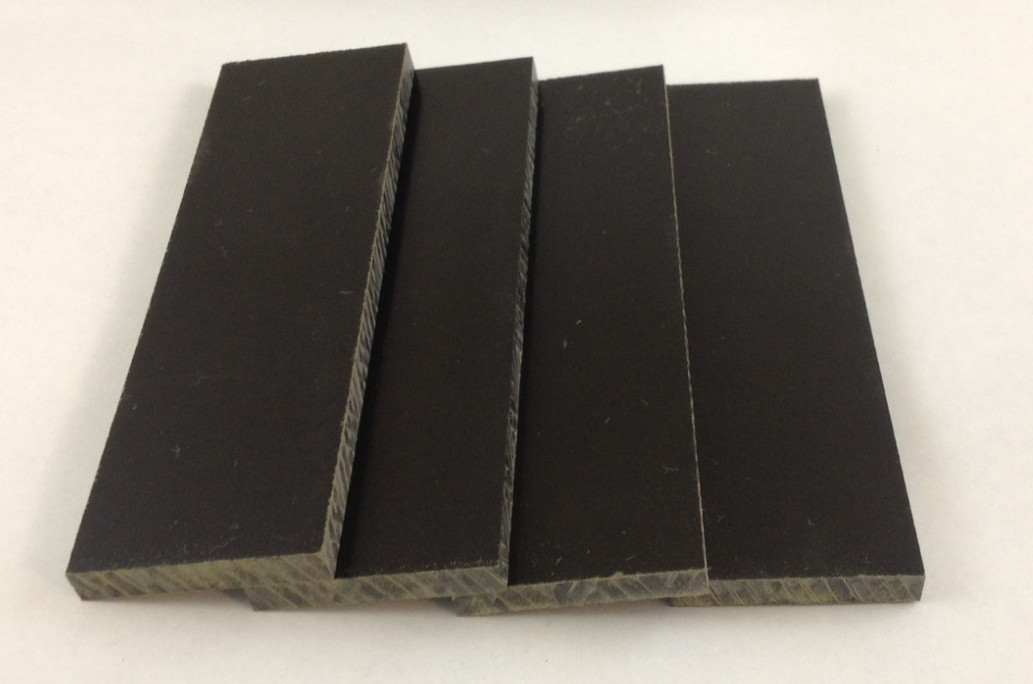 4 Pcs Of 3/8″ .375″ Black Paper Micarta 6″ x 2″ Knife Handle Material Scales
