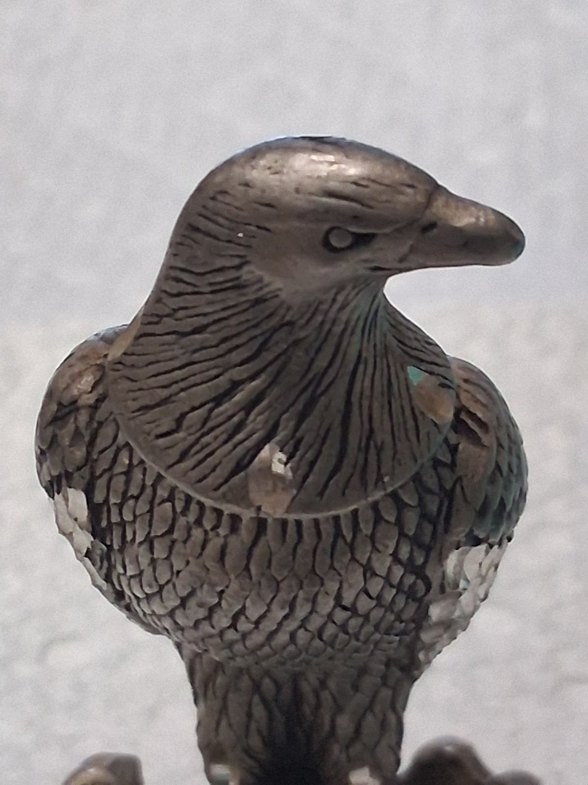 BALD EAGLE 1989 MASTERWORKS FINE PEWTER WITH CRYSTAL
