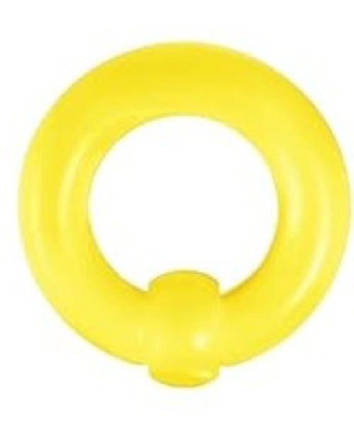 1 0g 7/8 Secure fit Ball Acrylic Captive Prince Albert Lightweight Yellow Guiche
