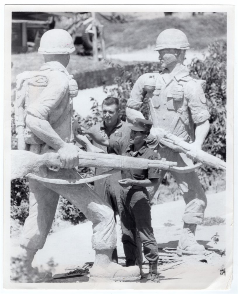 1966 ROK Lt. Ahn Jong Moon War Memorial An Lao River Valley Vietnam News Photo