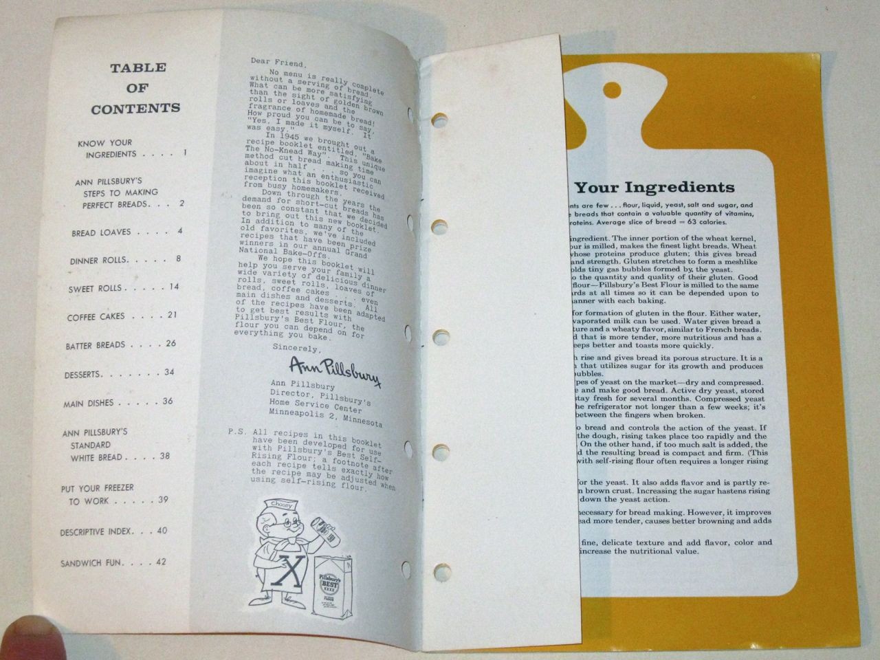 Vintage 1950s PILLSBURY’s Short-Cut Breads COOKBOOK! Advertising Recipe Booklet!