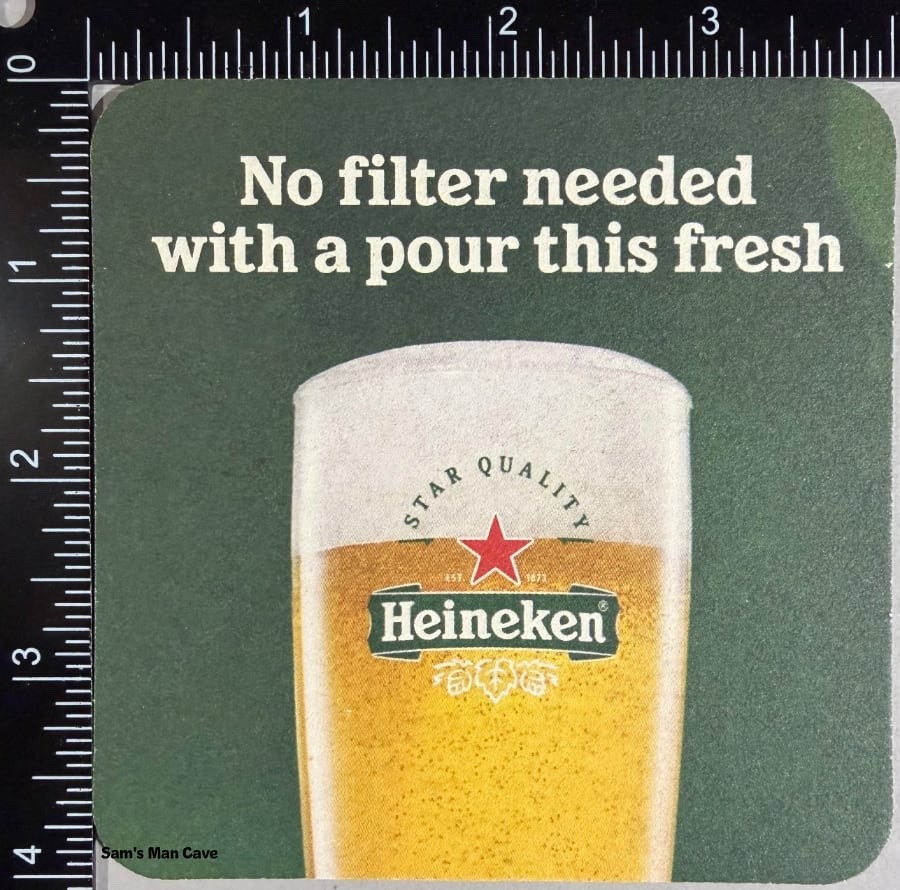Heineken No filter Beer Coaster
