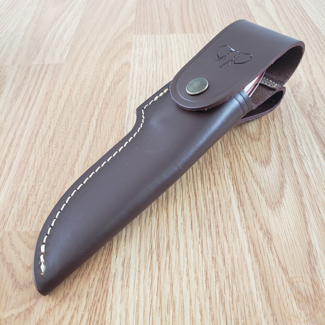 Cudeman Akeley Fixed Knife 4 Polished Finish Bohler N690 Steel Blade Stag Handle