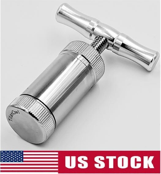 Aluminum Alloy Compressor Presser T shaped Handle tobacco herb press squeezer