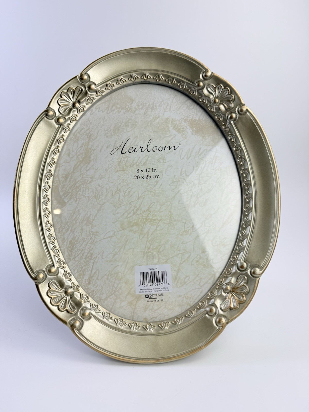 Decorel Victorian Inspired Picture Frame Champagne Gold Oval 8×10 Photo