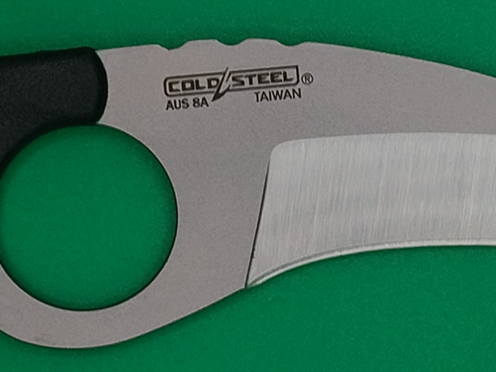 Cold Steel Double Agent I Fixed Knife 3″ AUS-8 Steel Blade Black Griv-Ex Handle
