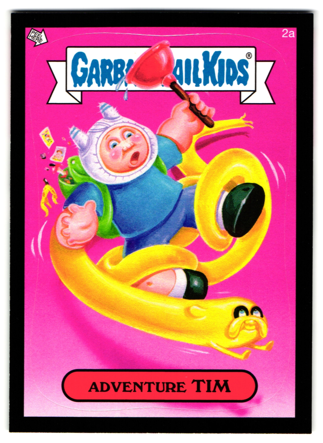 Adventure Time Adventure Tim Garbage Pail Kids 2014 Series 1 Black
