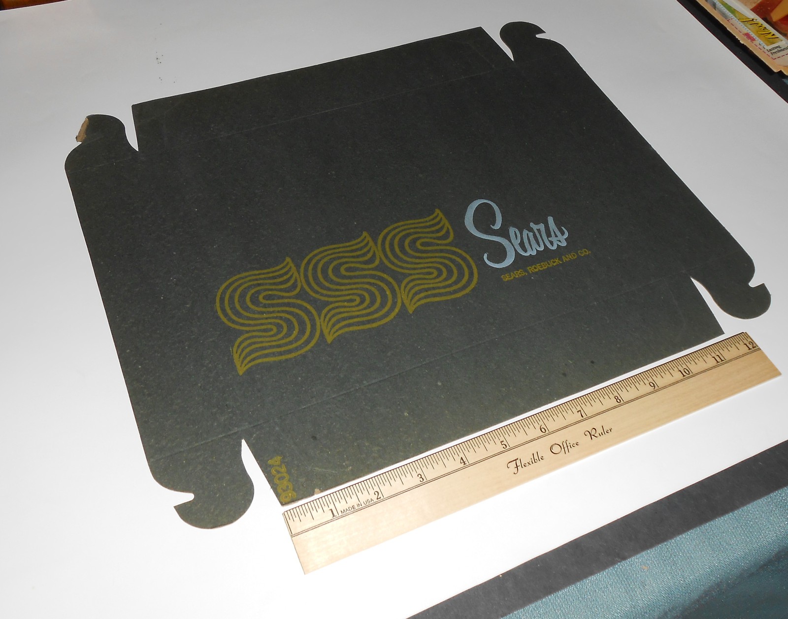 Vintage 1960s Sears Gift Box Lid History Department Store Ad Prop History