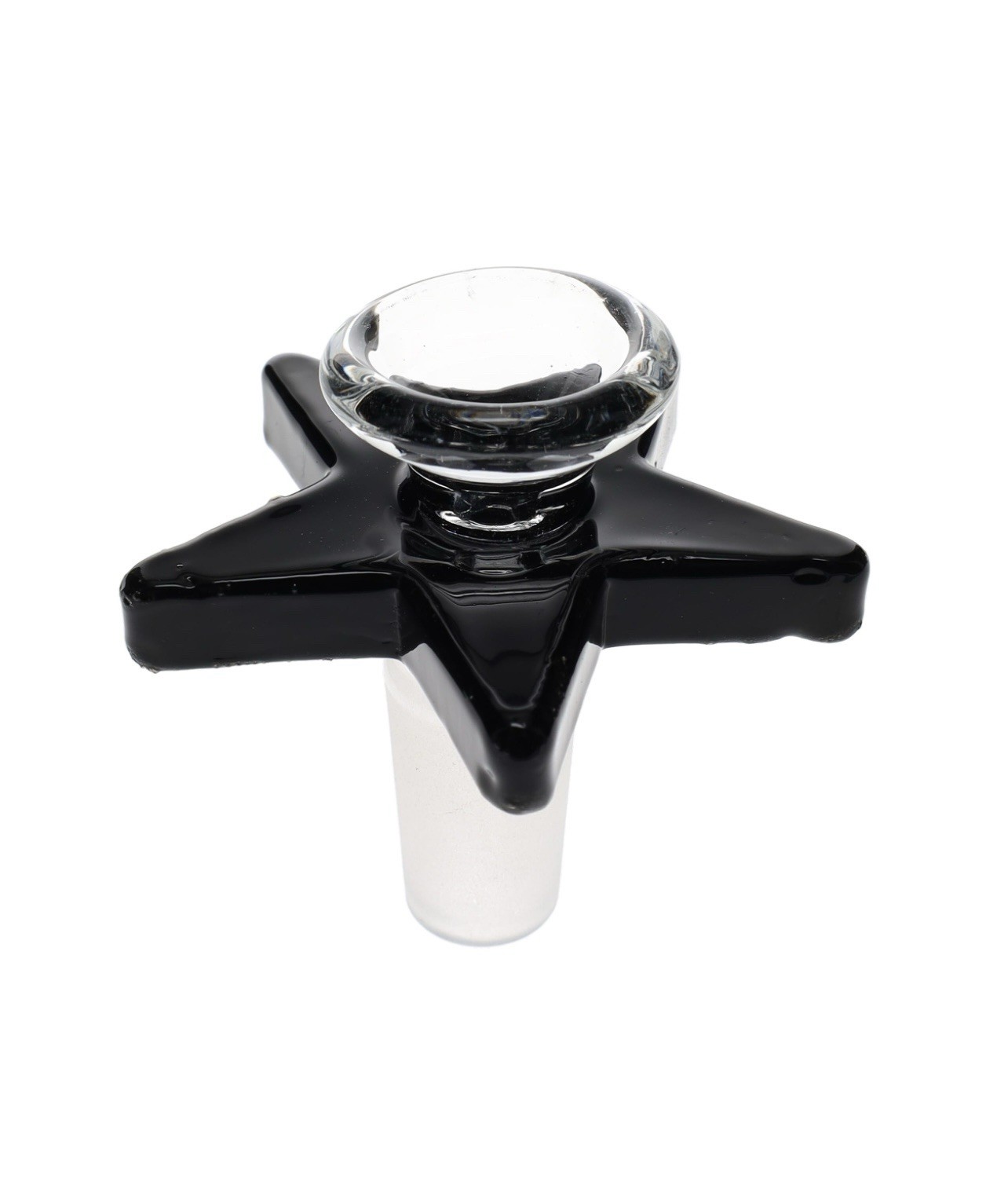 14mm Glass Bowl Bong Piece Slide For Water Pipes – Black Star