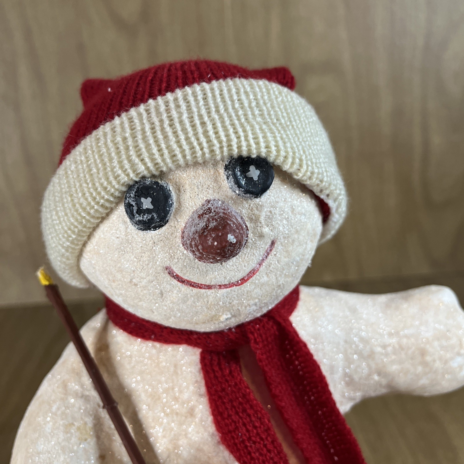 Dept 56 Billy Buttons Snowman With Broom 12” Christmas Figurine Decor