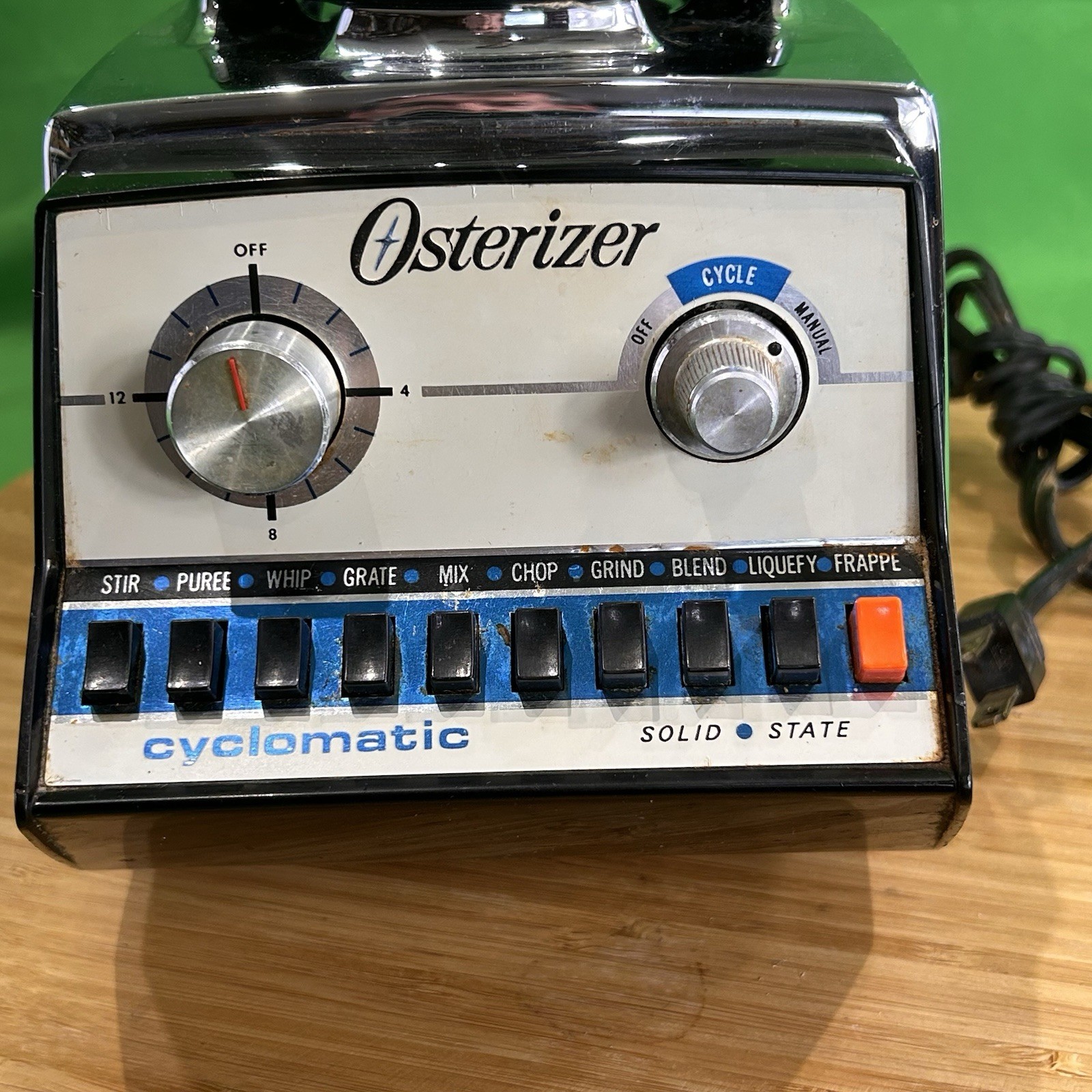 Vintage Osterizer Cyclomatic Model 877-01A Series Blender W/cycle timer Tested!