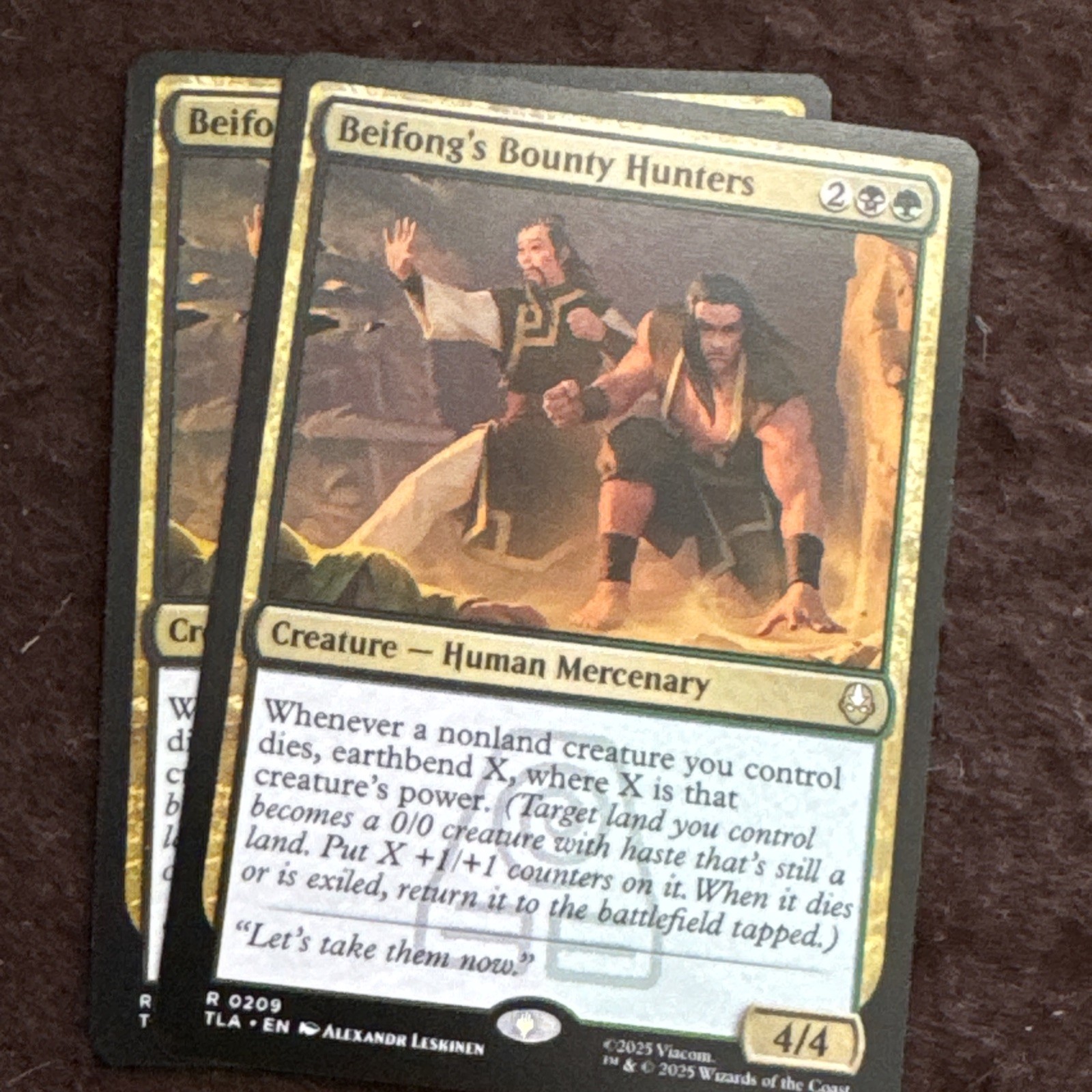 Beifongs’s Bounty Hunters mtg x2