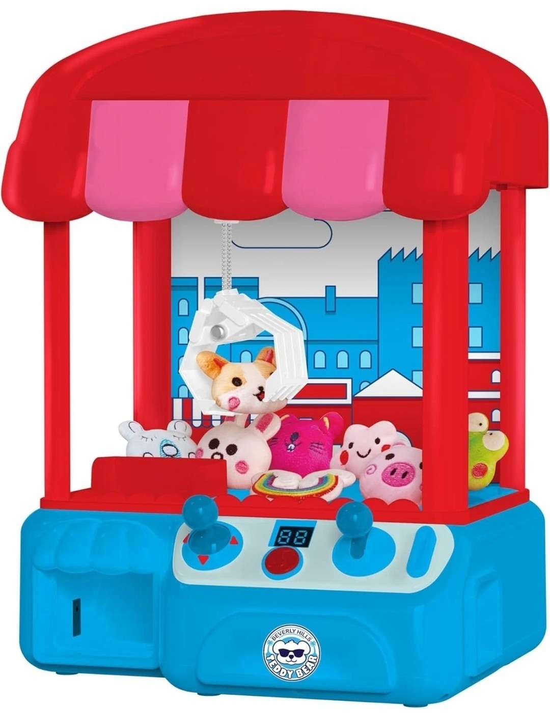Mini Claw Machine Toy for Kids – Arcade Grabber Game with Joystick, Plush Priz