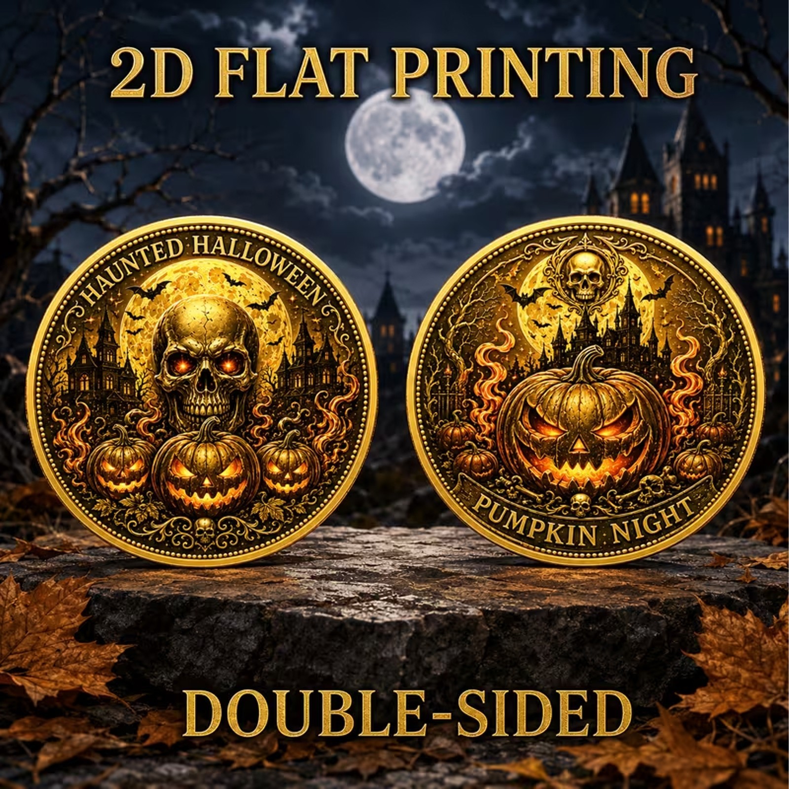 Halloween Horror and Pumpkin Night Commemorative Coin