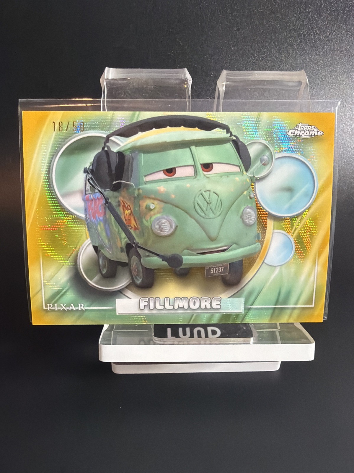 2026 Topps Chrome disney Fillmore #25 Gold Refractor /50