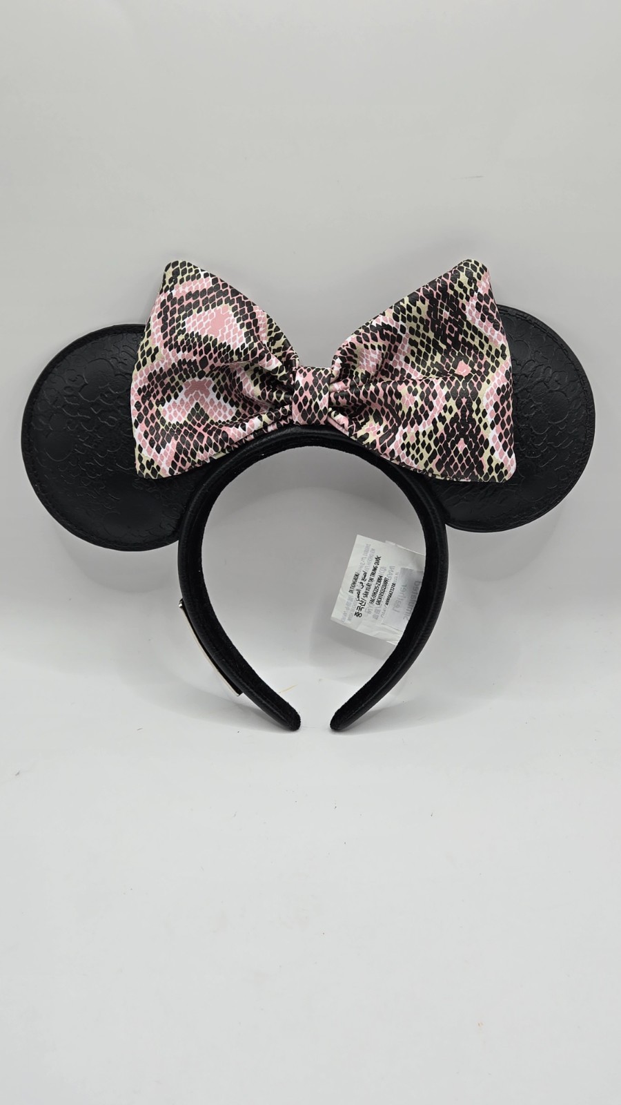 Disney Parks Loungefly Animal Print Minnie Mouse Bow Ears Headband One Size