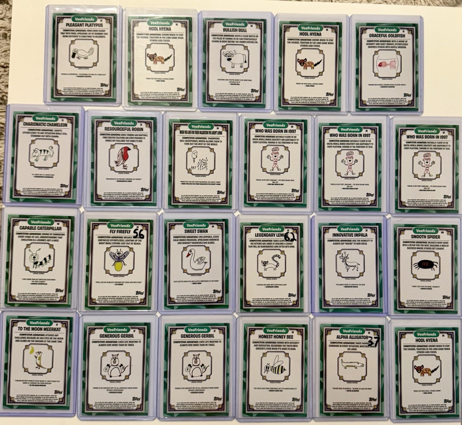 2025 Topps Chrome VeeFriends Lot(23) /250(10) /199(5) /150(3) /99(2) /75(3)