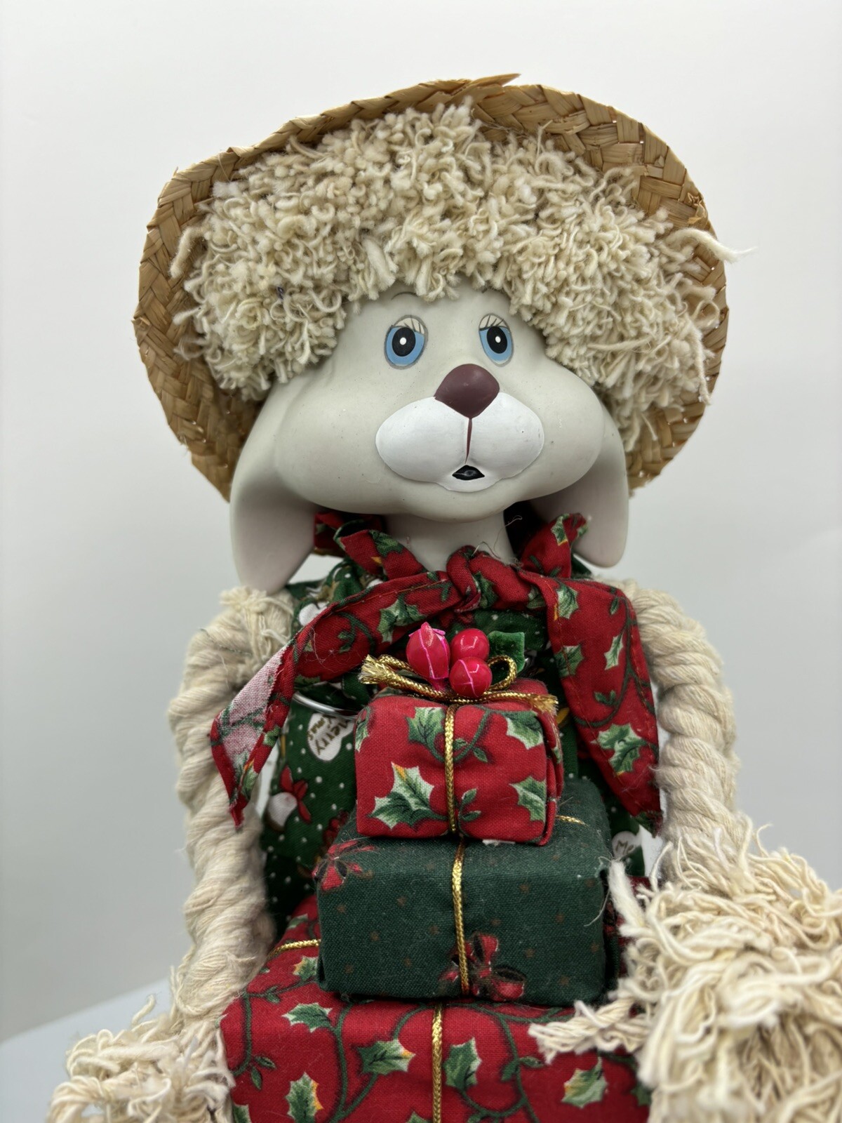 Vintage House Of Lloyd Christmas Around The World Floyd Bunny Shelf Sitter W/Box