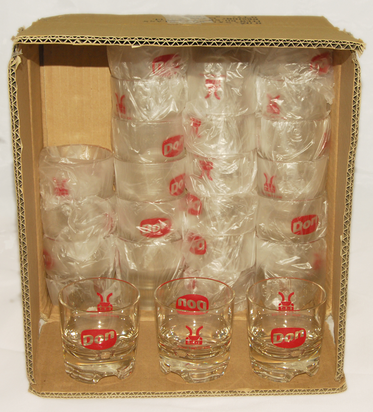 GET Enterprises – Clear – 9 fl oz – Plastic ROCKS GLASSES *CASE of 24 *BRAND NEW
