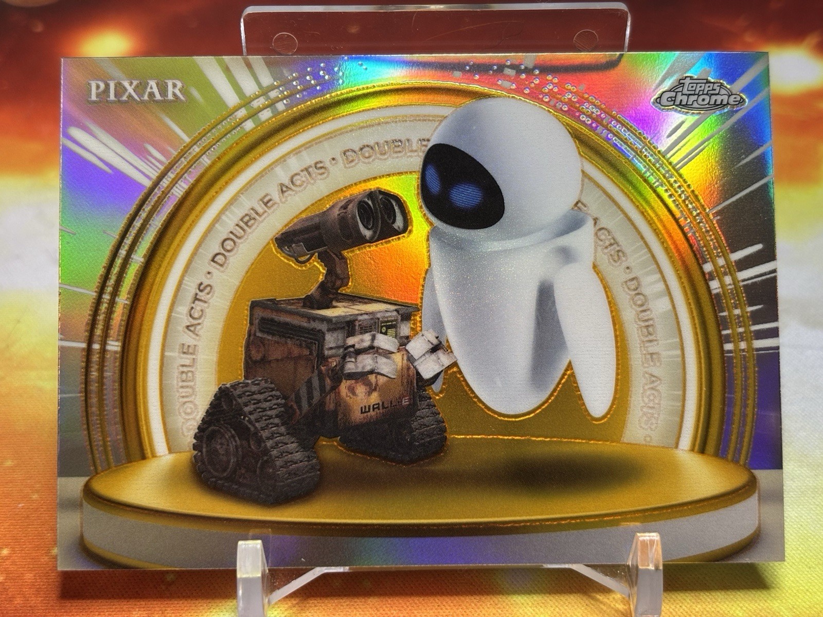 2025 Topps Pixar Gold WALL-E and EVE Double Acts #DA-7
