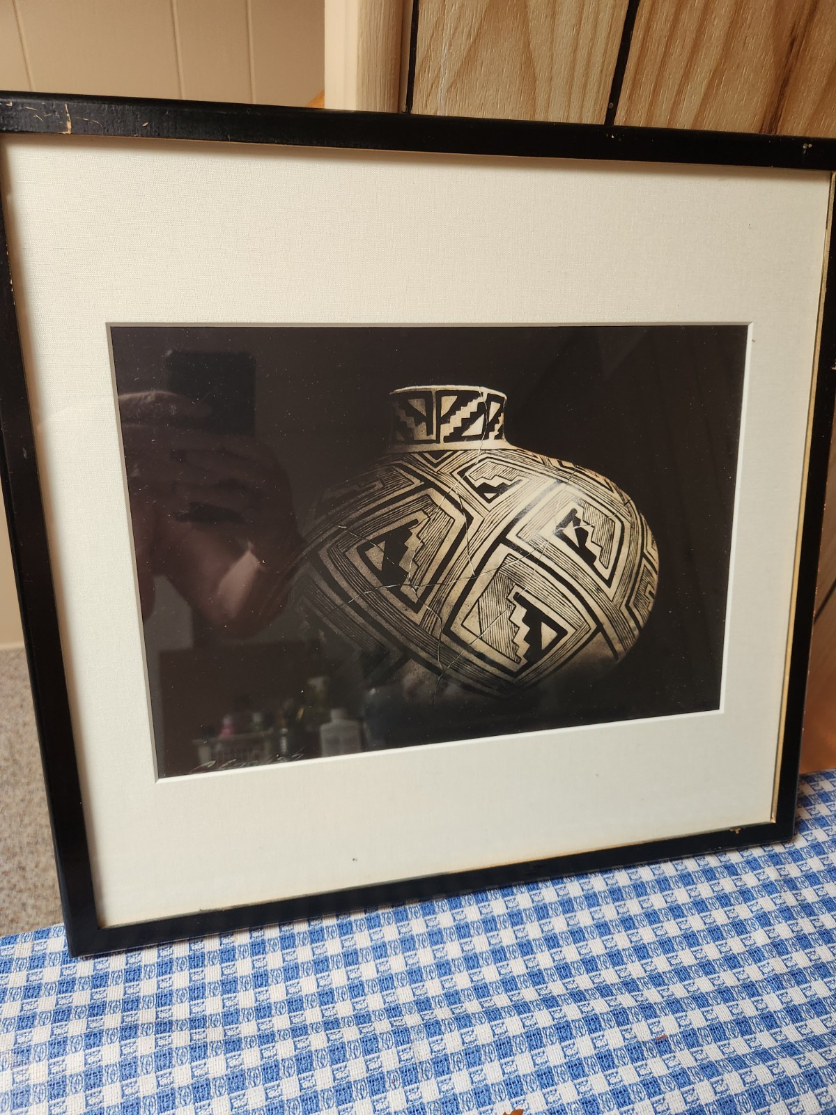 Exceptional Pueblo of Acoma Polychrome Pot original Photography C.English