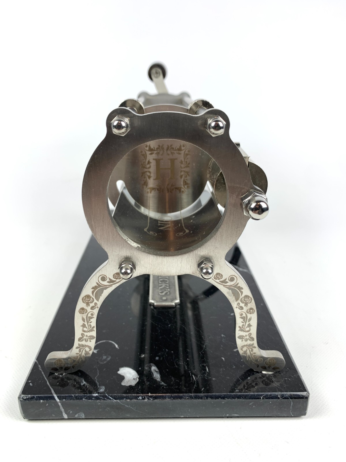 Hendrick’s Gin Cucumber Slicer Marble Base Stainless Bar Ware RARE