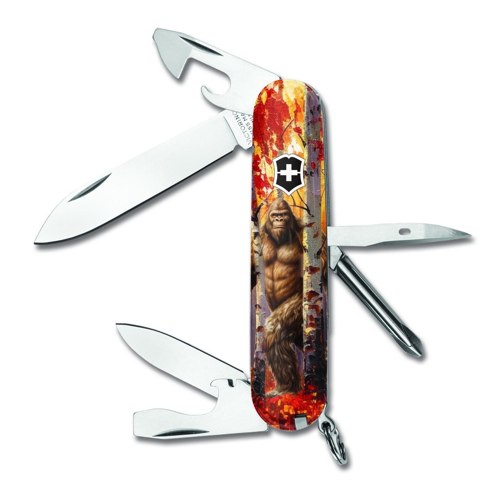 Victorinox Swiss Army FALL AUTUMN BIGFOOT Sasquatch TINKER Knife Multi Tool