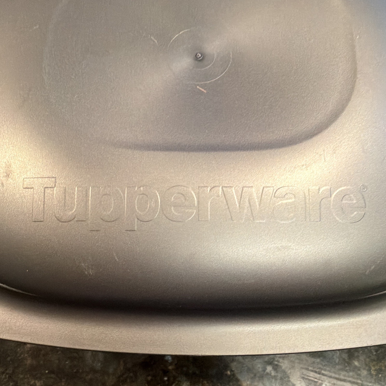 Tupperware 2L Gray Plastic Rectangular Storage Container with Lid, Reusable