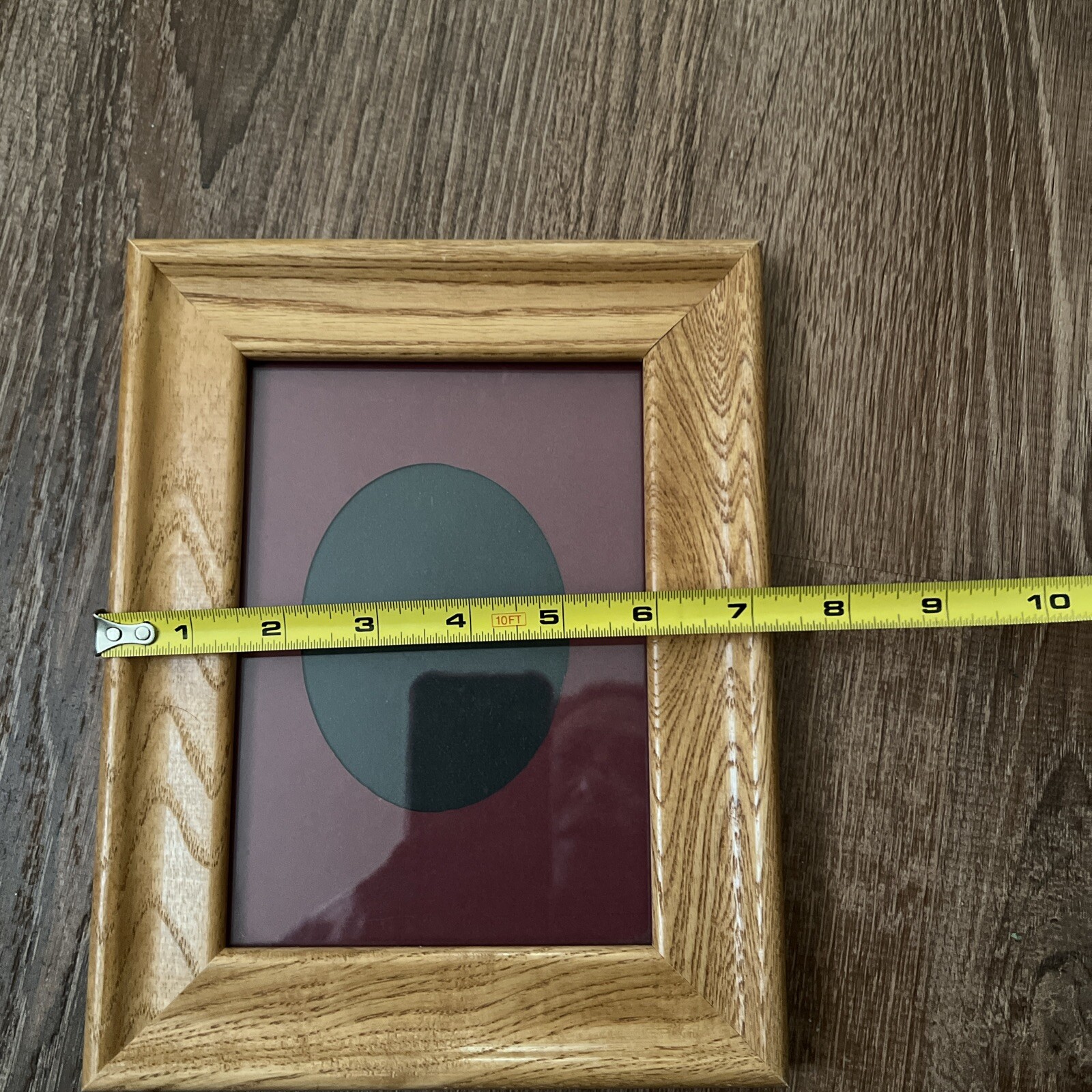 Brown 7.5X9.5″ Wood Picture FRAME with Mat Holds up to 5X7″ Photo
