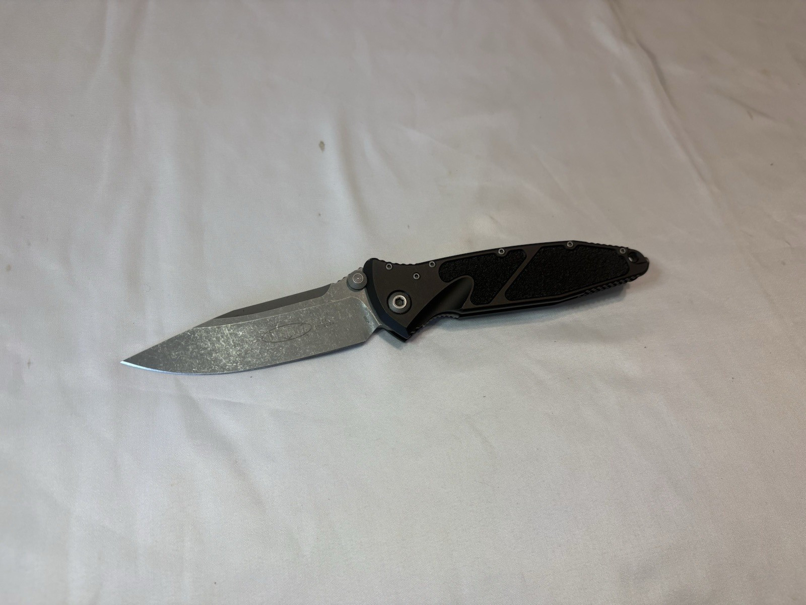 Microtech Socom Elite Manual Plain Edge M390 folding knife Black Aluminum 2024