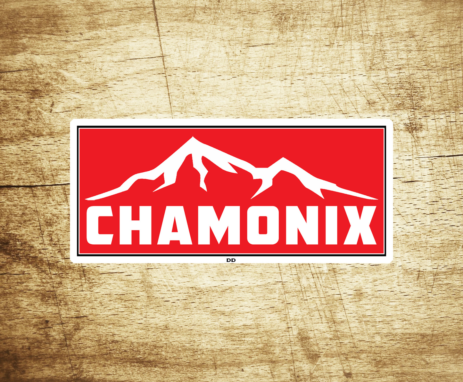 Chamonix France Skiing Vinyl Sticker Decal 3.75″ X 1.75″ Ski Snowboarding