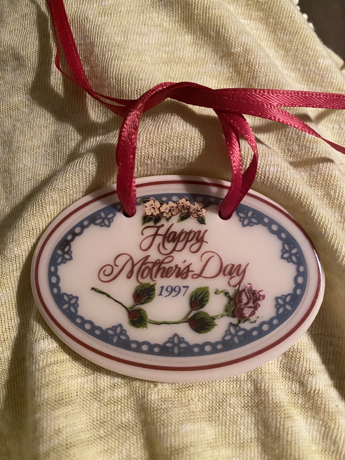 Longaberger 1997 “Happy Mother’s Day” Basket Tie On – #33995