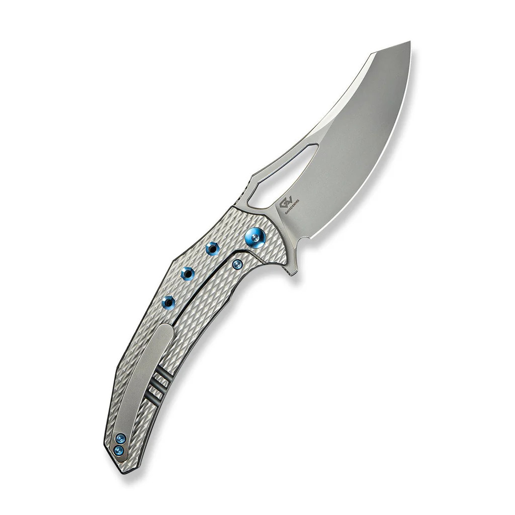WE Knife Epaulette 24024-3 Bead-blasted Titanium M390 Stainless Steel Knife